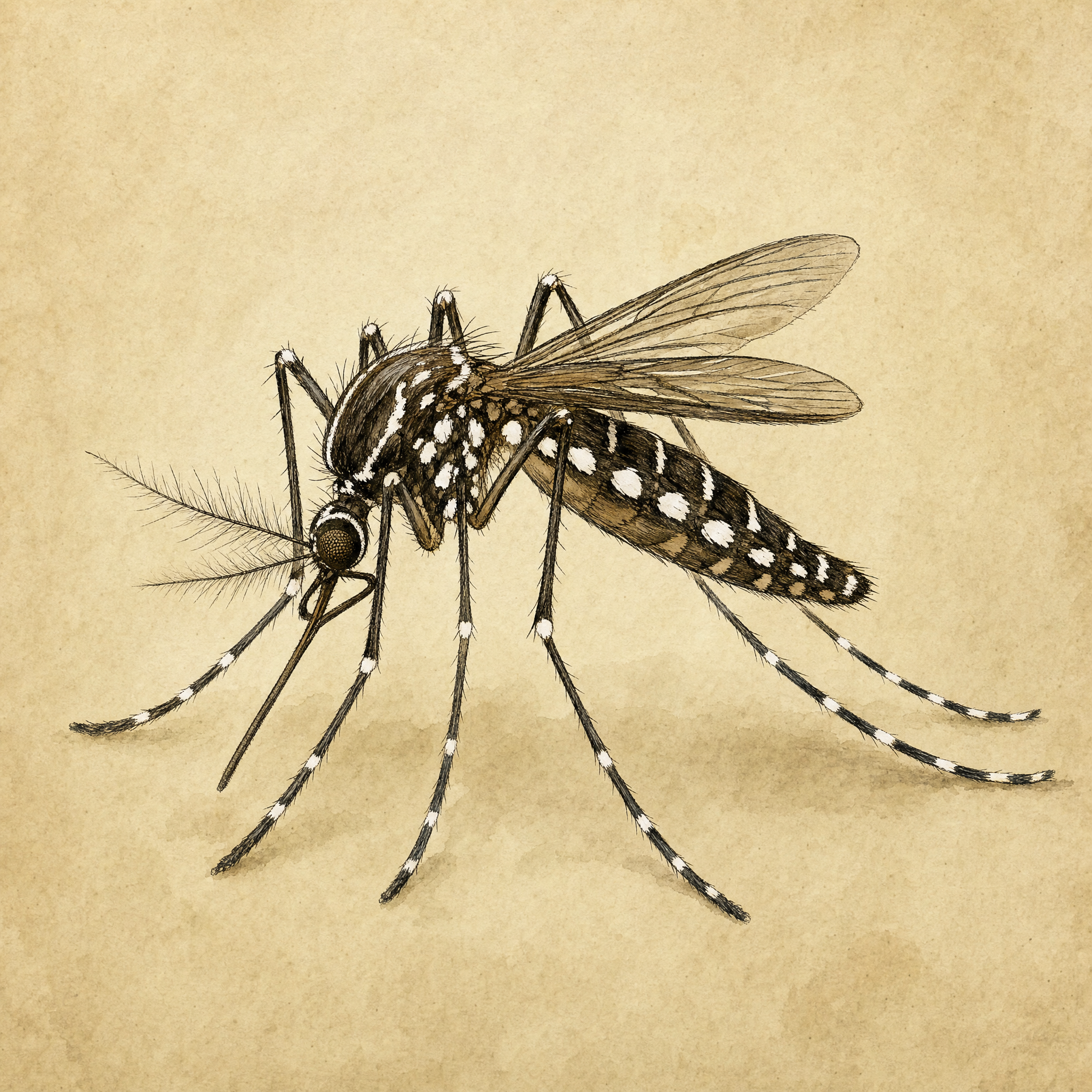 Specimen plate of Mosquito