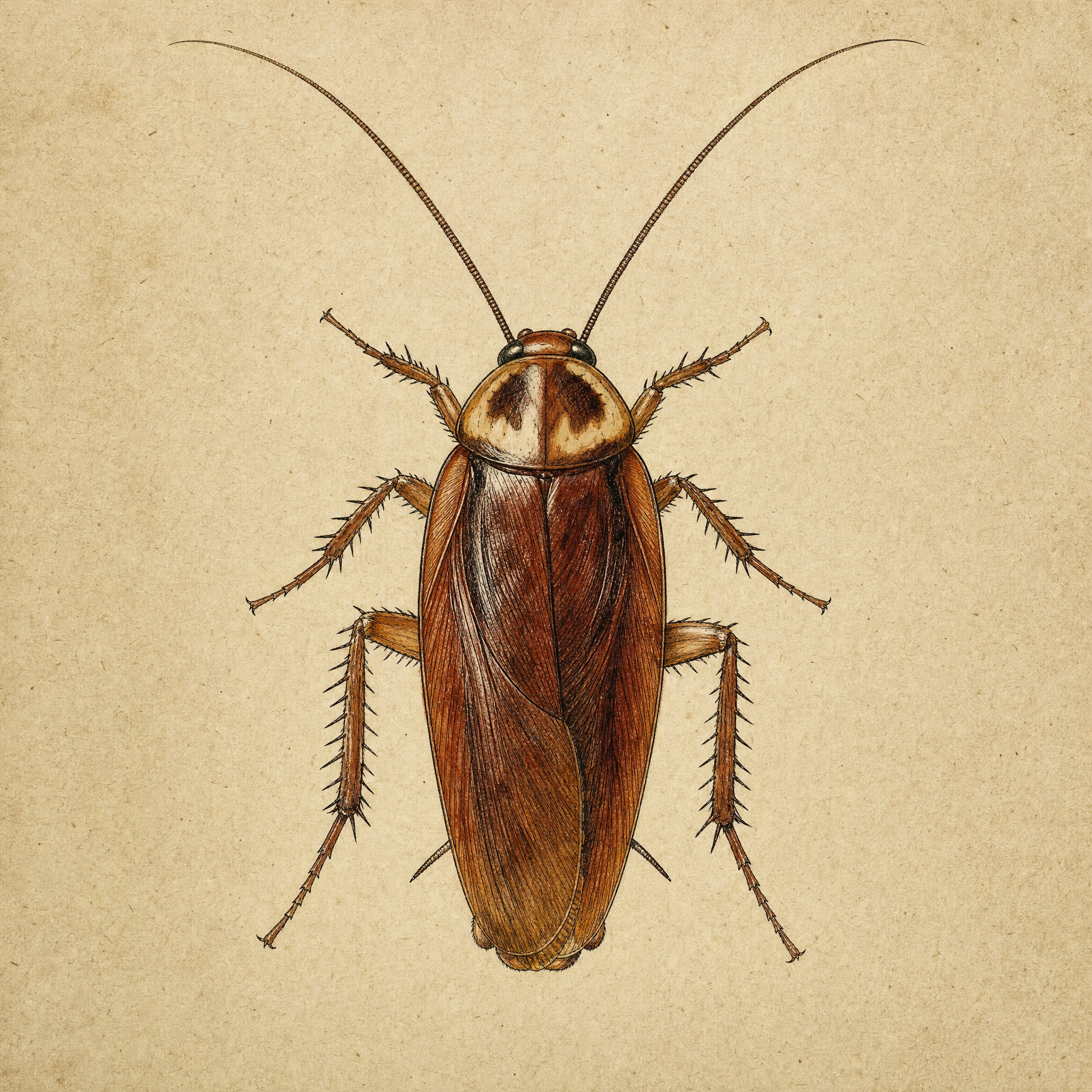 Specimen plate of Cockroach
