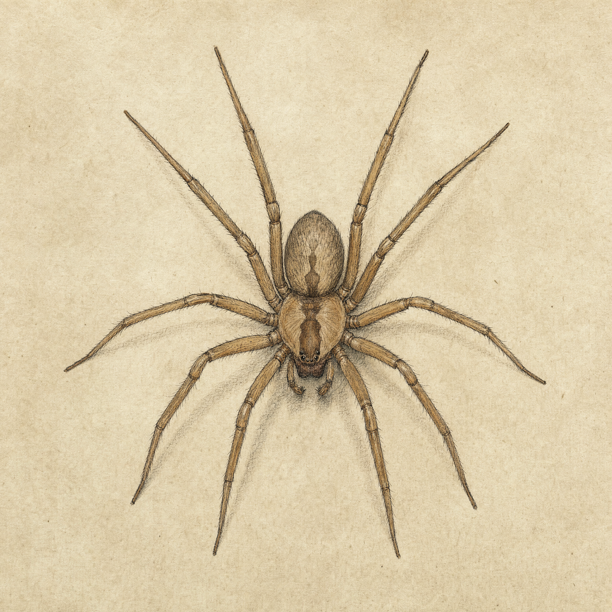 Specimen plate of Brown Recluse